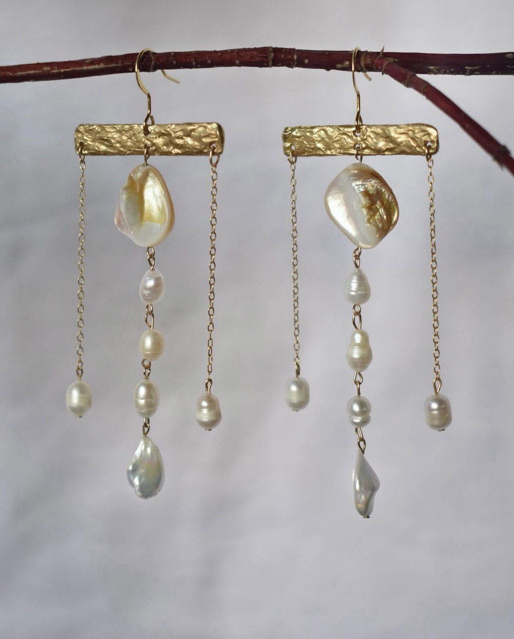 Pearl earrings