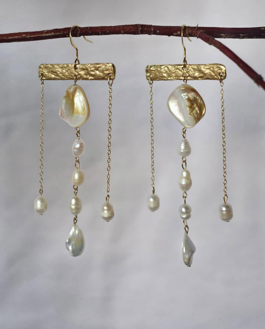 Pearl earrings